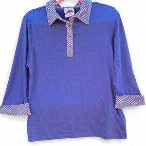 Unbranded Women's Blue and Purple Polo-shirts